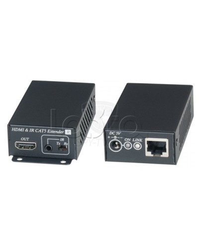 Комплект для передачи HDMI сигнала с ИК повторителем по одному кабелю витой пары SC&T HE02EI в Коврове Видеоусилители, Модуляторы, Делители Pintop.ru