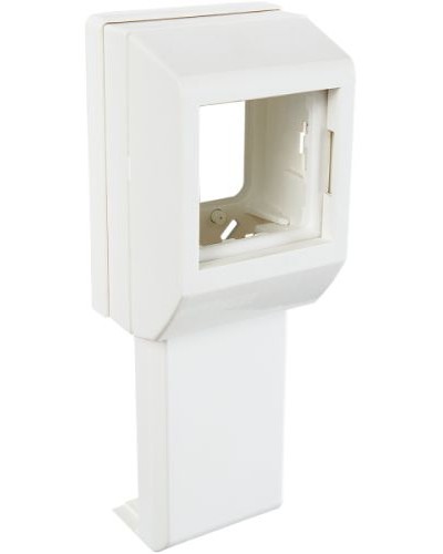 Суппорт с рамкой на 1 пост (45х45) вдоль профиля универсальный SPL 020007S в Коврове Аксессуары для кабель-канала Pintop.ru