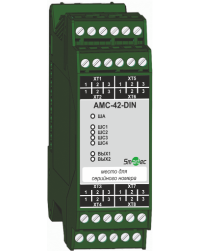 Адресный модуль Smartec AMС-42-DIN в Коврове Адресная система охранно-пожарной радиоканальной сигнализации Smartec Pintop.ru