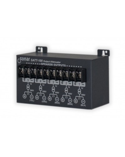 Блок аттенюаторов для настольныx усилителей Sonar SATT-100 в Коврове Система оповещения и трансляции Sonar Pintop.ru