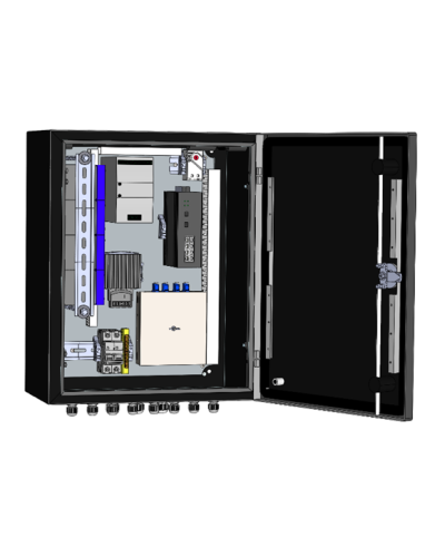 Узел коммутации всепогодный SpaceCam SC-Box-8GP-240-2G-UPS(B) в Коврове Коммутаторы Pintop.ru