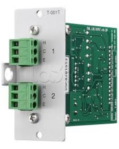 Модуль выходной 2-mic/line с DSP-процессором TOA T-001T в Коврове Системы оповещения и трансляции TOA Pintop.ru