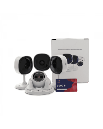 Комплект облачного видеонаблюдения TRASSIR 4TR1Cloud3000 в Коврове IP-камеры Pintop.ru