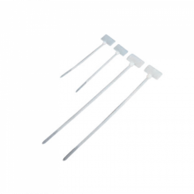 Стяжка пластиковая нейлоновая с площадкой для маркировки 2,5х100мм, белая, 100шт TWT (TWT-CVM-100)