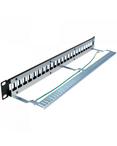 Патч-панель наборная, 24 порта, STP, 1U TWT (TWT-PP24OK-STP) в Коврове Патч панель Pintop.ru