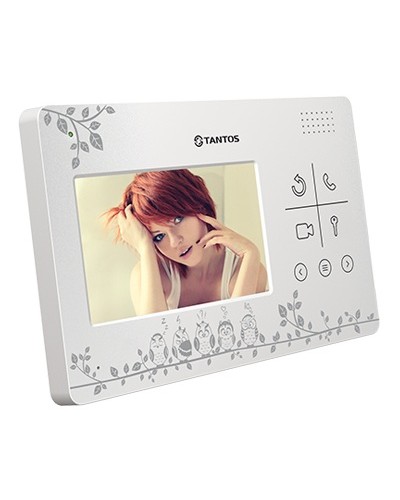 Монитор цветного видеодомофона с кнопочным управлением Tantos LILU LE Совы в Коврове Вызывные видеопанели малоабонентные Pintop.ru