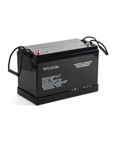 Аккумулятор герметичный Бастион АКБ TEPLOCOM (100Ач) в Коврове Электротехническое оборудование Pintop.ru
