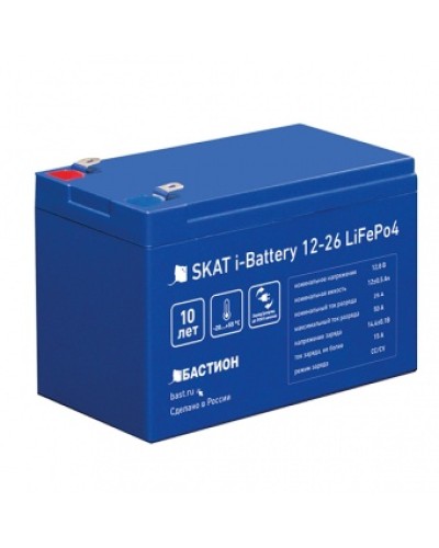 АКБ Бастион Skat i-Battery 12-26 LiFePo4 в Коврове Электротехническое оборудование Pintop.ru