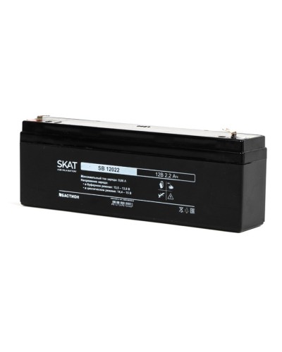 Бастион SKAT SB 12022 АКБ свинцово-кислотная тип AGM 12V 2,2Ач Iзар.0,66 А, ножевые клеммы в Коврове Электротехническое оборудование Pintop.ru