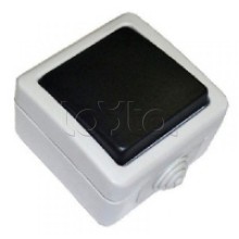 Экопласт EF600SW Переключатель одноклавишный с 2 мест с индикатором (сх.6L),10A (сер.)