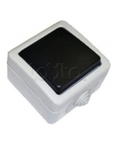 Экопласт EF600SW Переключатель одноклавишный с 2 мест с индикатором (сх.6L),10A (сер.) в Коврове Розетки компьютерные и телефонные Pintop.ru