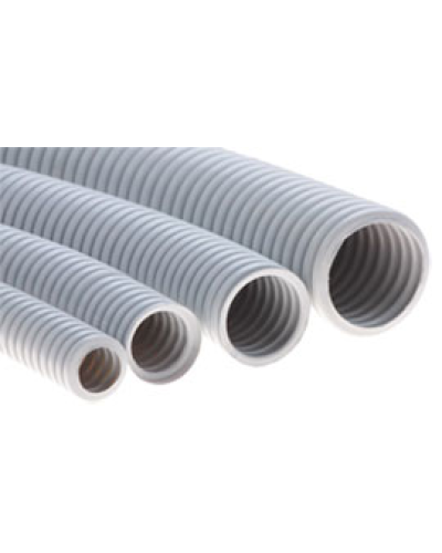 Труба ПНД гофрир. тяжелая, цвет чёрный, диам 20мм Экопласт 21020 в Коврове Труба гофрированная Pintop.ru