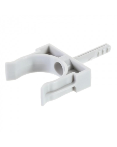 Держатель с дюбелем без шурупа D32мм (черный) Экопласт (41432BL) в Коврове Аксессуары для кабель-канала Pintop.ru