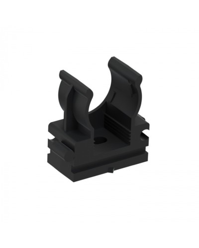 CFQ16 Держатель (клипса) для труб, для монтажного пистолета D16мм, цвет чёрный (50шт) Экопласт (41516BL) в Коврове Держатели, клипсы, скобы Pintop.ru