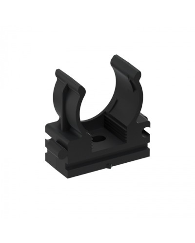 CFQ20 Держатель (клипса) для труб, для монтажного пистолета D20мм, цвет чёрный (50шт) Экопласт (41520BL) в Коврове Держатели, клипсы, скобы Pintop.ru