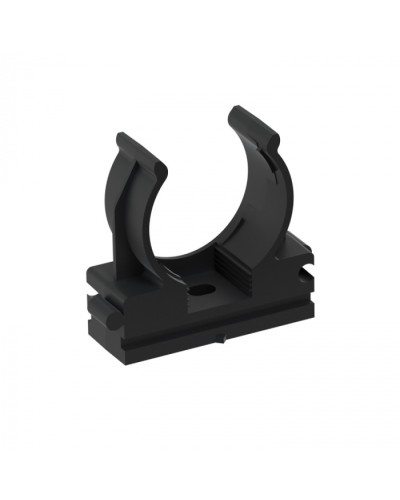 CFQ25 Держатель (клипса) для труб, для монтажного пистолета D25мм, цвет чёрный (50шт) Экопласт (41525BL) в Коврове Держатели, клипсы, скобы Pintop.ru