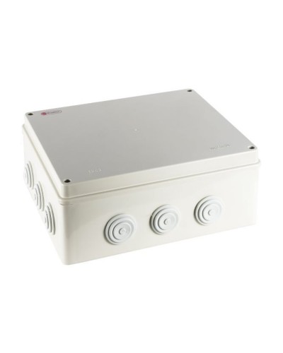 Коробка огн. Е110 о/п, 300х250х120,12 вых.,IP65, 4Р серый Экопласт (43080HF-GR) в Коврове Распределительные коробки Pintop.ru