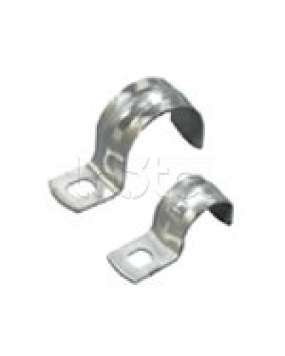 Скоба оцинкованная с одним отверстием для трубы D20мм, м.о. 6,5-5,0мм (1уп=100шт) Экопласт (43720P) в Коврове Держатели, клипсы, скобы Pintop.ru