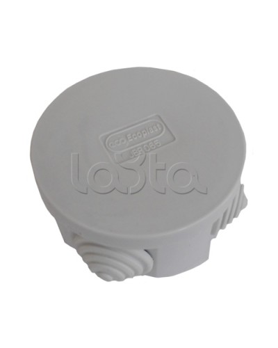 Коробка распределительная о/п с крышкой D65х35 мм, 4 вых. Экопласт 44004-1 в Коврове Распределительные коробки Pintop.ru