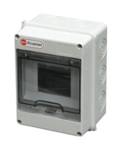 Шкаф настенный, 8-9 модулей, IP65 Экопласт 46408 в Коврове Боксы для автоматов Pintop.ru