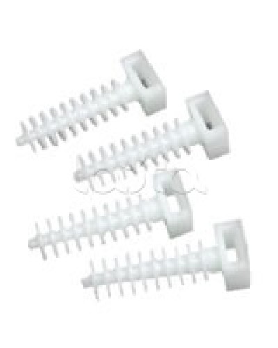 Держатель хомутов для установки в отверстиях D8 мм 37х13 мм Экопласт 47214 в Коврове Крепеж: Дюбели, шурупы, саморезы Pintop.ru