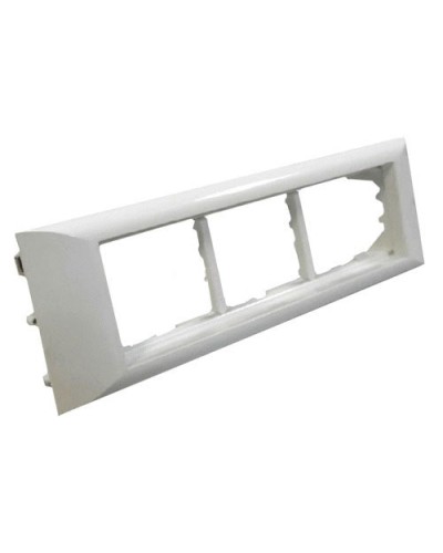 Суппорт для 3 розеток 45х45 или 6 модулей 22.5х45 для кабель-канала серии ARC-LAN Экопласт 573916 в Коврове Аксессуары для кабель-канала Pintop.ru