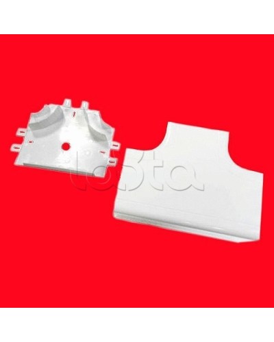 Угол Т-образный 100х55 с задней стенкой и разделителями для кабель-канала серии ARC-LAN Экопласт 576411 в Коврове Аксессуары для кабель-канала Pintop.ru