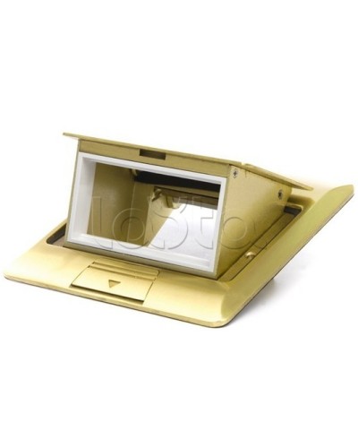 Люк в пол на 1.5 модуля (45х45мм), латунь Экопласт 70016 в Коврове Системы лючков и колонн Pintop.ru