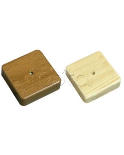 SD Коробка 1 постовая распред. 75х75х20мм c текстурой дерева (сосна) (1шт) Экопласт (72908P-1) в Коврове Распределительные коробки Pintop.ru