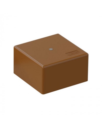 SD3 Коробка распределительная для о/п, для монтажного пистолета 75x75x40мм, (корич.) Экопласт (72932B) в Коврове Распределительные коробки Pintop.ru