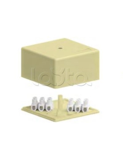 SD3 Коробка распределительная для о/п, 75х75х40мм без галогена (белый) Экопласт (72932HF) в Коврове Распределительные коробки Pintop.ru