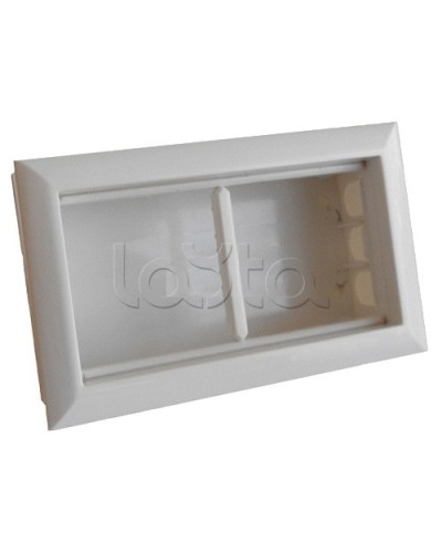 Коробка для открытой проводки на 2 поста 45х45 мм Экопласт 72944 в Коврове Распределительные коробки Pintop.ru