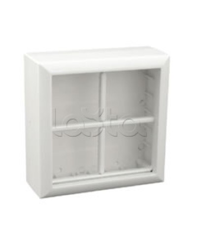 Коробка для открытой проводки на 4 поста 45х45 мм Экопласт 72948 в Коврове Распределительные коробки Pintop.ru