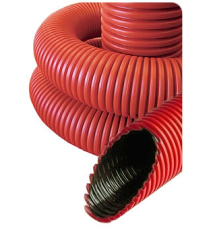 NR040 Гофрированные трубы для прокладки кабеля под землей с протяжкой D40мм (внешн.) (801040) в Коврове Труба гофрированная Pintop.ru