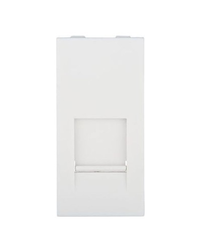 Накладка для розетки телефонной, компьютерной RJ, 45х22,5 мм (белый) LK45 Экопласт (853104) в Коврове Аксессуары для кабель-канала Pintop.ru