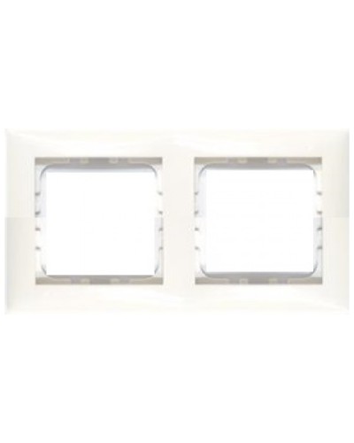 Рамка 2-постовая LK60 Экопласт (белый) (864204) в Коврове Аксессуары для лотков Pintop.ru