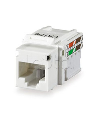 RJ-45 Модуль инф.розетки 110/Krone 5e кат.,бел. CL-0006 Экопласт (87545) в Коврове Кроссовое оборудование тип Krone Pintop.ru