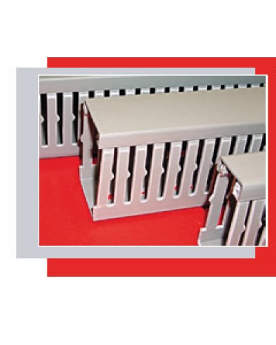 Короб перфорированный 100х80 мм (серый) Экопласт СР-Е194 в Коврове Кабель-канал Pintop.ru