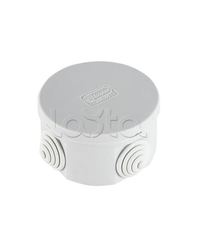 Экопласт JBR065 Коробка распред. о/п, D=65х35мм 4 вых., IP44 чёрный в Коврове Распределительные коробки Pintop.ru