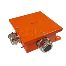Экопласт SMB165 Коробка металл, огн. E-110,о/п 164х164х65, IP66, 9P, (0,15-2,5 мм2), оранж.