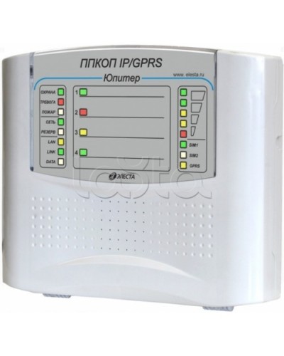 Элеста Юпитер-1431 (ППКОП Юпитер-4 IP/GPRS, пластик. корпус) в Коврове Приемно-контрольные приборы Pintop.ru