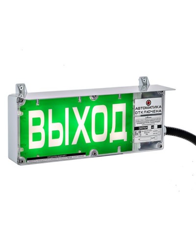 Оповещатель световой Эридан Экран-С-ККВ К1 12-24 VDC ПОРОШОК УХОДИ цвет фона черный, надпись красная (КВБ12+ЗГ+ЗГ) в Коврове Взрывозащищенное оборудование (Ex) Pintop.ru