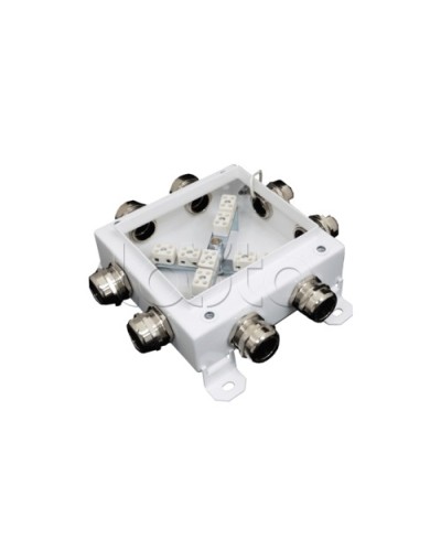 Коробка монтажная огнестойкая Гефест КМ-О (12к*10,0)-IP66 1212, 8 вводов 123х123х60 в Коврове Распределительные коробки Pintop.ru