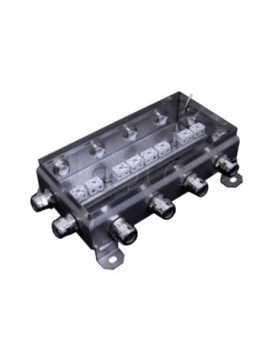 Коробка монтажная огнестойкая Гефест КМ-О (16к*6,0)-IP66 1224нерж, 12 вводов 123х240х60 в Коврове Распределительные коробки Pintop.ru