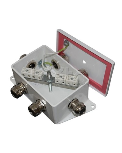 Коробка монтажная огнестойкая Гефест КМ-О (4к)-IP66-d, пять вводов 120х80х68 в Коврове Распределительные коробки Pintop.ru