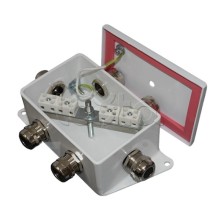 Коробка монтажная огнестойкая Гефест КМ-О (8к*10,0)-IP66-d, два ввода 120х80х68