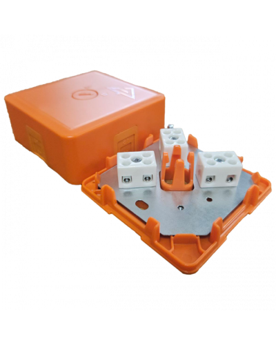 Коробка монтажная огнестойкая КМ-О (4к)-IP41-s-оранж Гефест в Коврове Распределительные коробки Pintop.ru