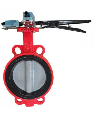 Затвор дисковый межфланцевый Зт100/1.6-УФ.УХЛ4-Аква-Гефест с рукояткой в Коврове Затворы дисковые Pintop.ru