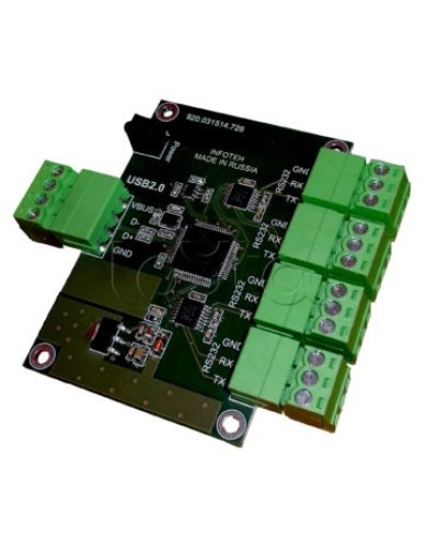 Конвертер USB/RS-232 ИНФОТЕХ AVT-USB/4RS232 в Коврове Дополнительное оборудование для ОПС Pintop.ru