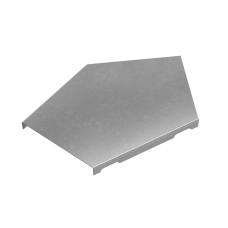 Крышка горизонтального угла 45 гр. 100 мм "ПЛЮС" КМ-профиль (KGLplus45-100)